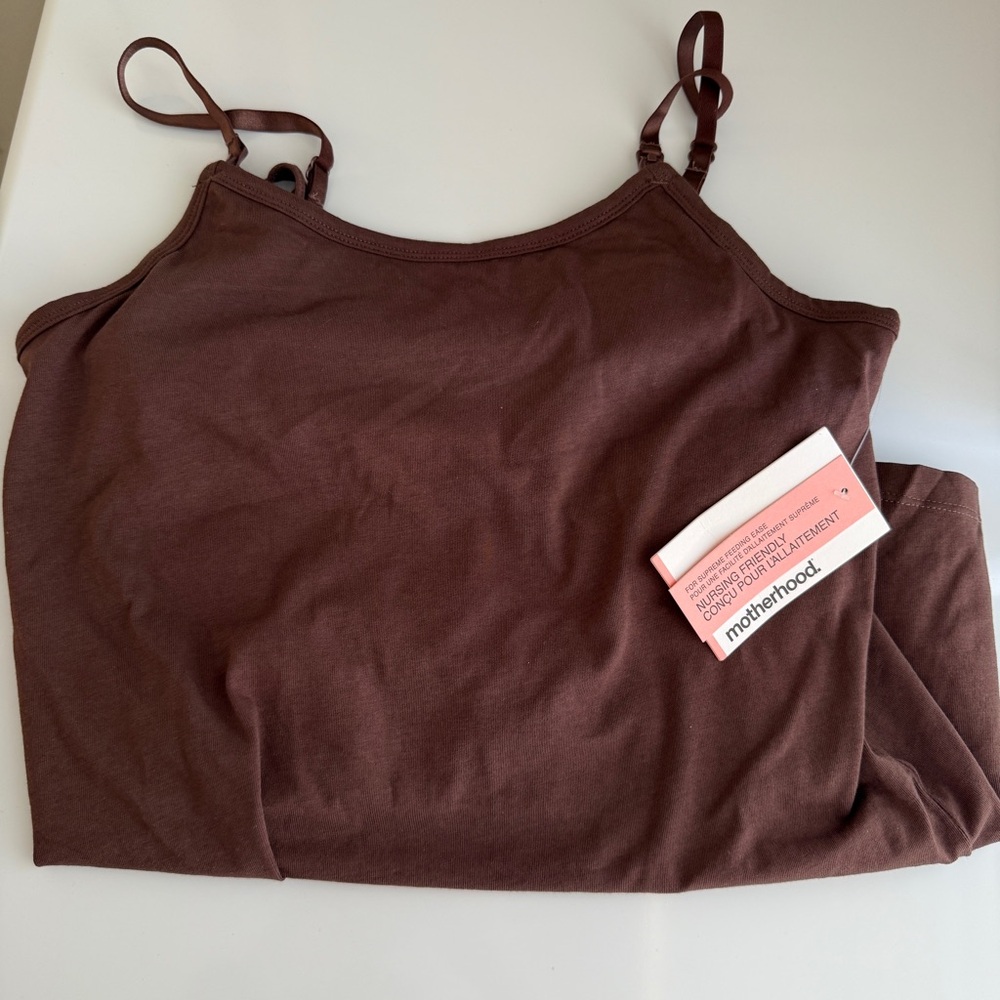 Motherhood Maternity Nursing Tank - SMALL - FRENCH ROAST